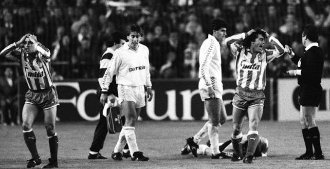 Buyo y Futre protagonizaron una de las trifulcas más recordadas del derbi madrileño - Odio Eterno Al Fútbol Moderno