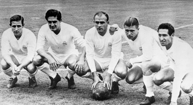 El Real Madrid de los años 50 formó una delantera temible - Odio Eterno Al Fútbol Moderno
