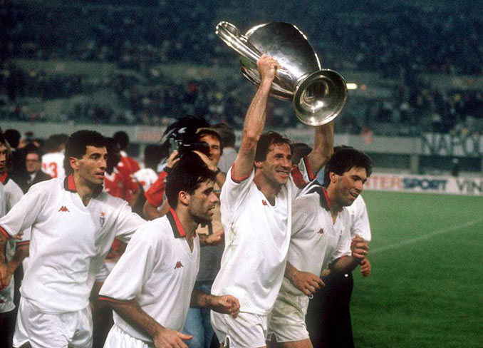 AC Milan campeón de Europa en 1990 - Odio Eterno Al Fútbol Moderno