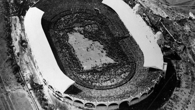 Vista aérea de Wembley momentos antes de la final del caballo blanco - Odio Eterno Al Fútbol Moderno