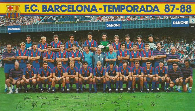 Plantilla del FC Barcelona en la temporada 1987-1988 - Odio Eterno Al Fútbol Moderno