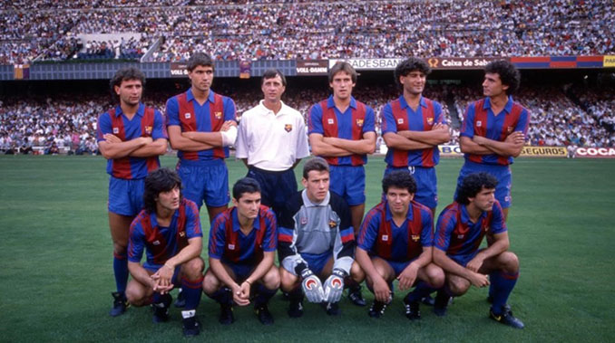 Cruyff junto a los fichajes del FC Barcelona para la temporada 1988-1989 - Odio Eterno Al Fútbol Moderno