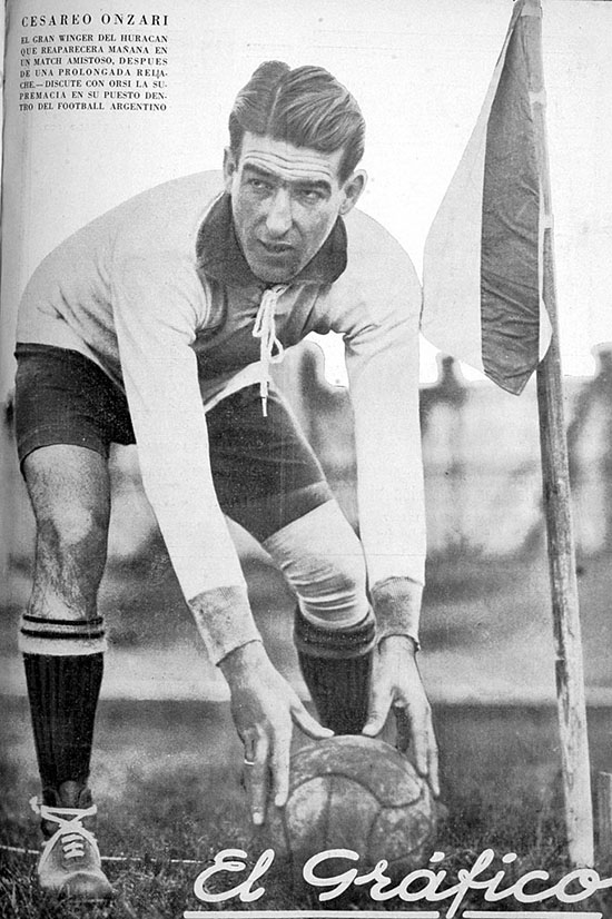 Cesáreo Onzari, autor del primer gol olímpico . Odio Eterno Al Fútbol Moderno