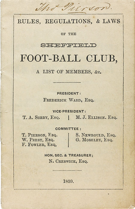Manuscrito con las Sheffield Rules - Odio Eterno Al Fútbol Moderno 