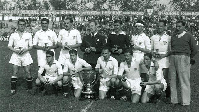 Sevilla campeón de Liga en 1946 con Francisco Antúnez en su plantilla - Odio Eterno Al Fútbol Moderno 