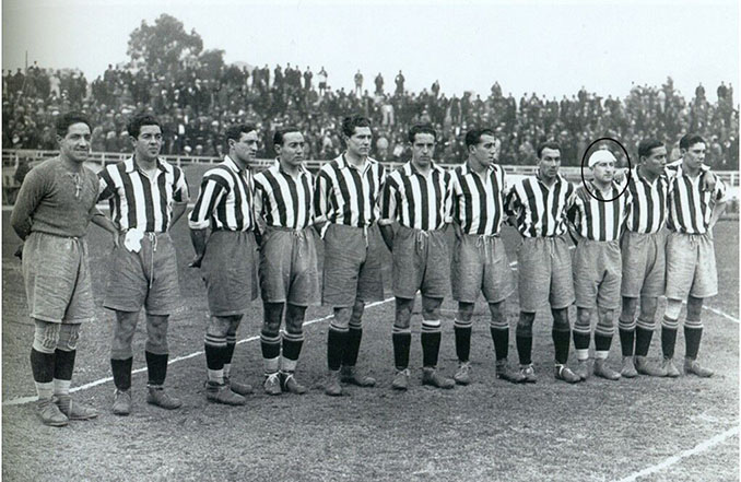 Gómez de Lecube con la camiseta del Atlético de Madrid entre 1928 y 1930 - Odio Eterno Al Fútbol Moderno