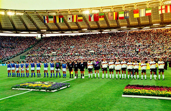 Alemania y Argentina disputaron la final de la Copa del Mundo de 1990 en el Estadio Olímpico de Roma - Odio Eterno Al Fútbol Moderno 