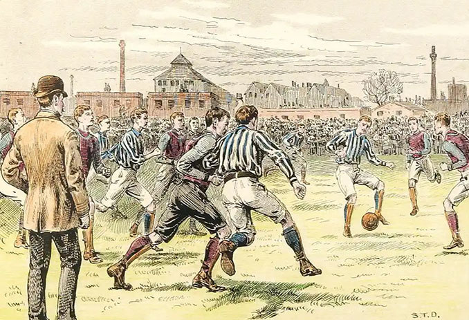 Dibujo de la FA Cup de 1892 disputada en The Oval - Odio Eterno Al Fútbol Moderno 