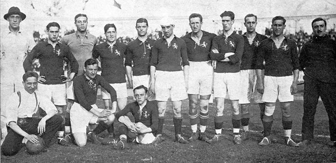 Camiseta de la selección española en 1920 - Odio Eterno Al Fútbol Moderno