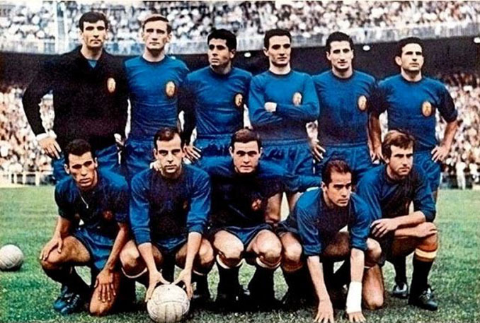 Camiseta de la selección española en la final de la Eurocopa de 1964 - Odio Eterno Al Fútbol Moderno