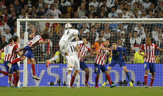 El gol de Ramos al Atlético de Madrid igualó en el último suspiro la final de la Champions League de 2014 - Odio Eterno Al Fútbol Moderno