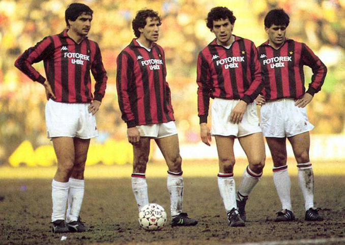 Agostino Di Bartolomei durante su etapa en el AC Milan - Odio Eterno Al Fútbol Moderno