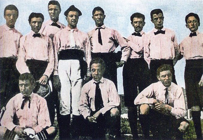La camiseta de la Juventus fue rosa durante sus primeros años - Odio Eterno Al Fútbol Moderno