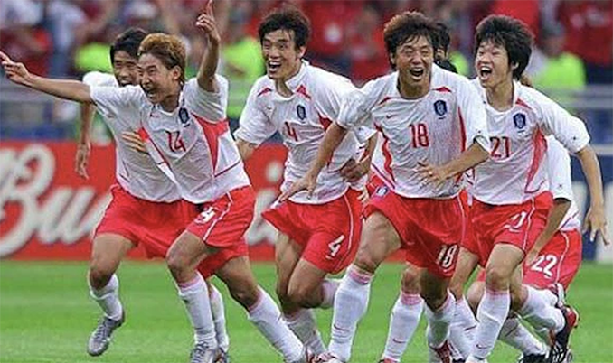 Jugadores de Corea del Sur en el Mundial de 2002 - Odio Eterno Al Fútbol Moderno 