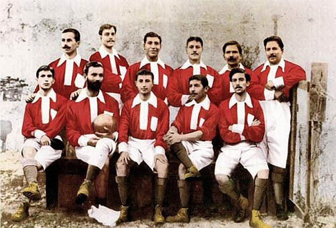 La camiseta del Benfica es roja desde la fundación del club en 1904 - Odio Eterno Al Fútbol Moderno