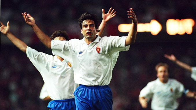 El gol de Esnáider inauguró el marcador en la final de la Recopa de Europa de 1995 - Odio Eterno Al Fútbol Moderno 