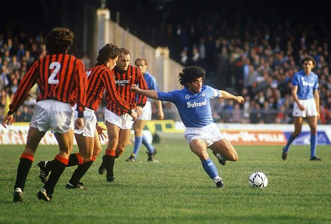 Gol de Maradona al Milan en la campaña 1986-1987 - Odio Eterno Al Fútbol Moderno