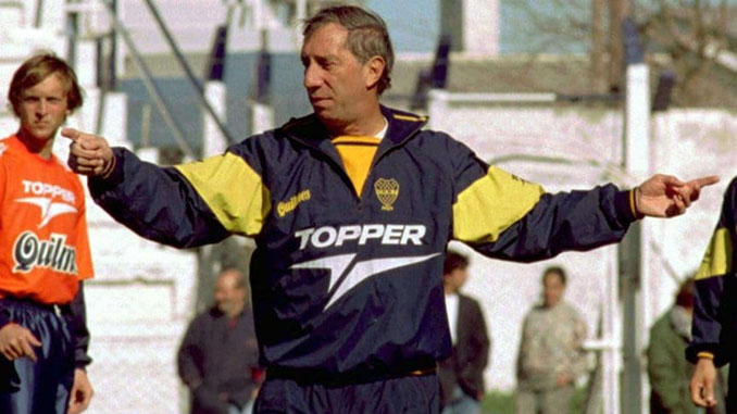 Bilardo durante su etapa como técnico de Boca Juniors - Odio Eterno Al Fútbol Moderno
